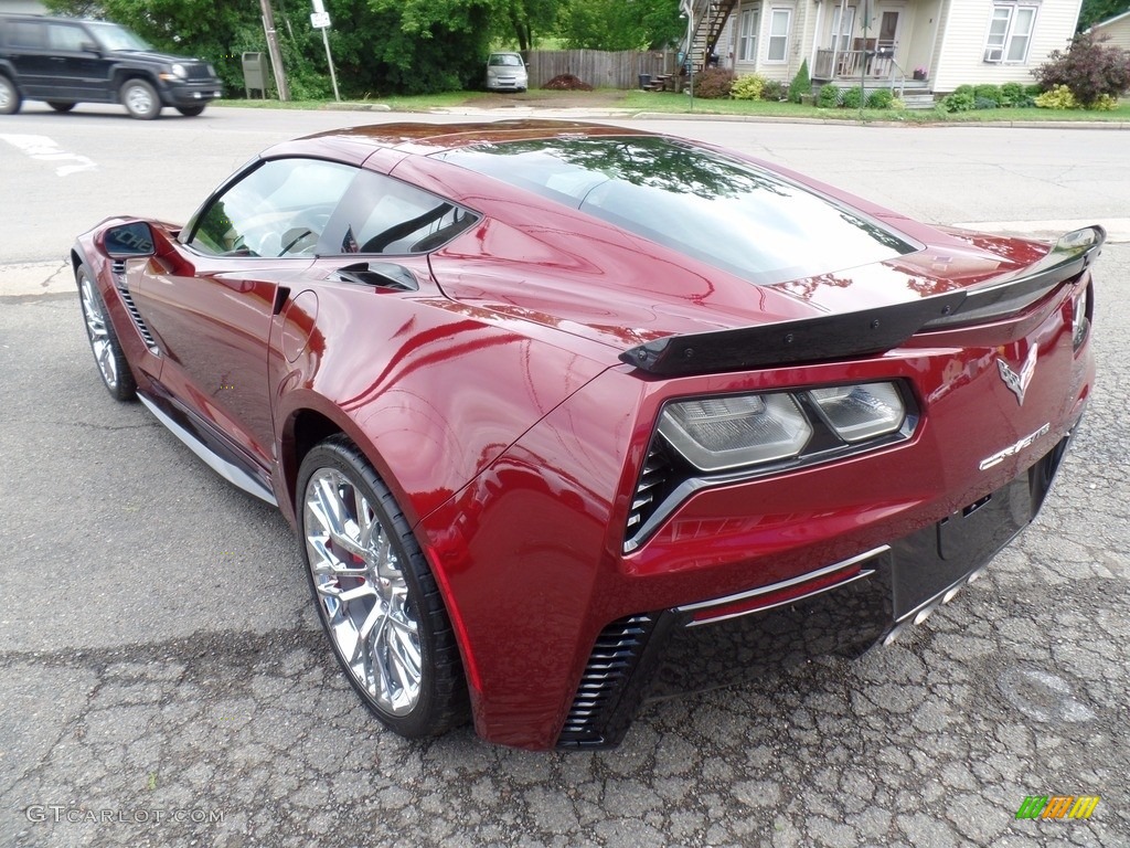 2017 Corvette Z06 Coupe - Long Beach Red Metallic Tintcoat / Kalahari photo #13