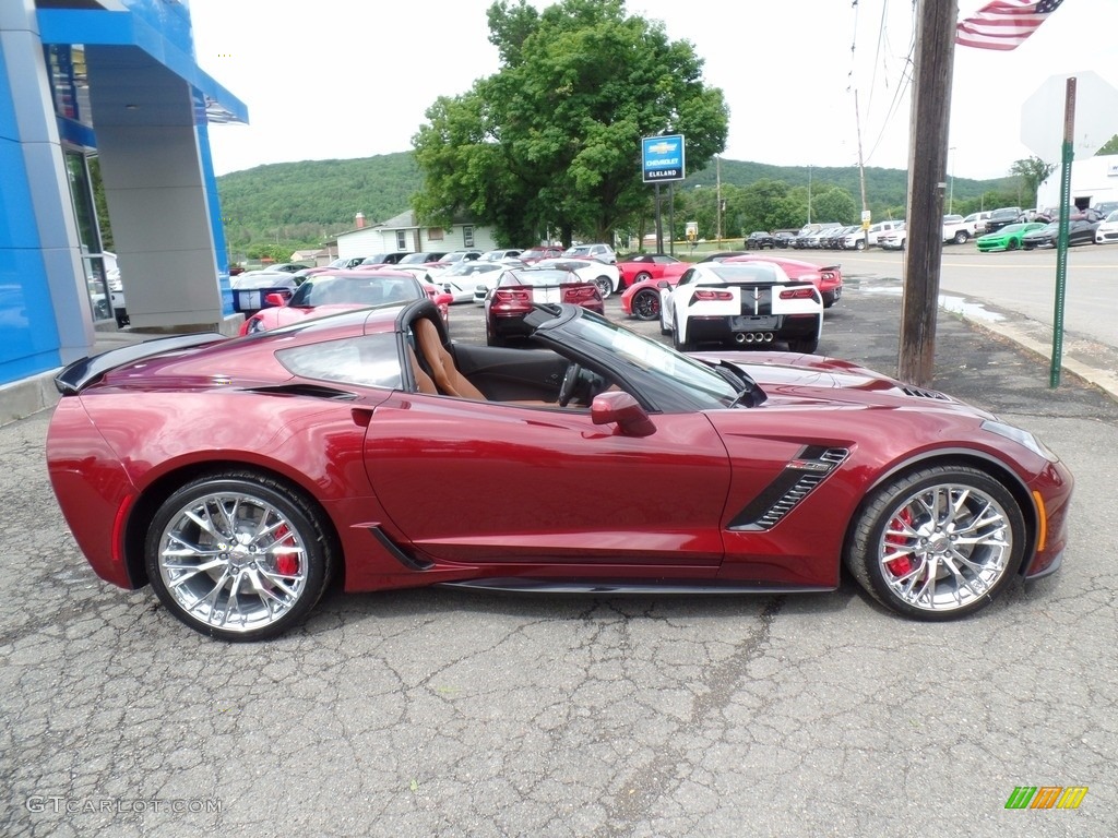 2017 Corvette Z06 Coupe - Long Beach Red Metallic Tintcoat / Kalahari photo #19