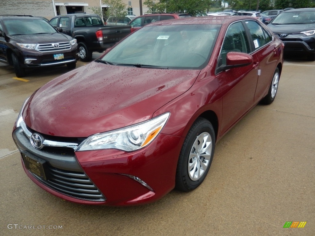 2017 Camry LE - Ruby Flare Pearl / Ash photo #1