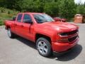 2017 Red Hot Chevrolet Silverado 1500 Custom Double Cab 4x4  photo #7