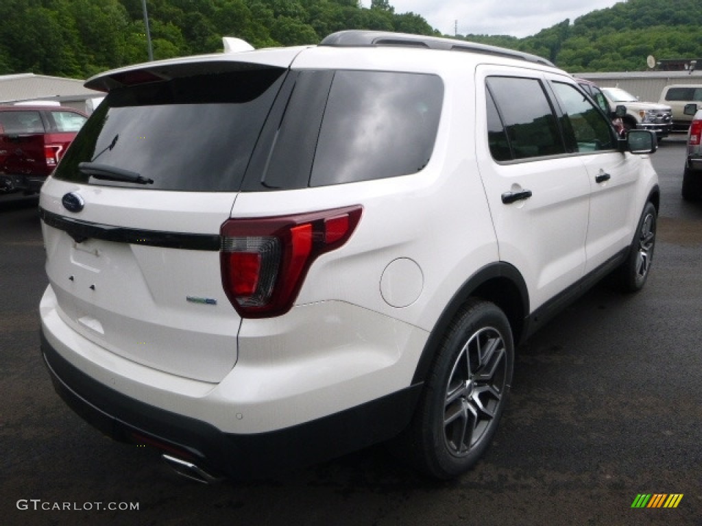 2017 Explorer Sport 4WD - White Platinum / Ebony Black photo #2