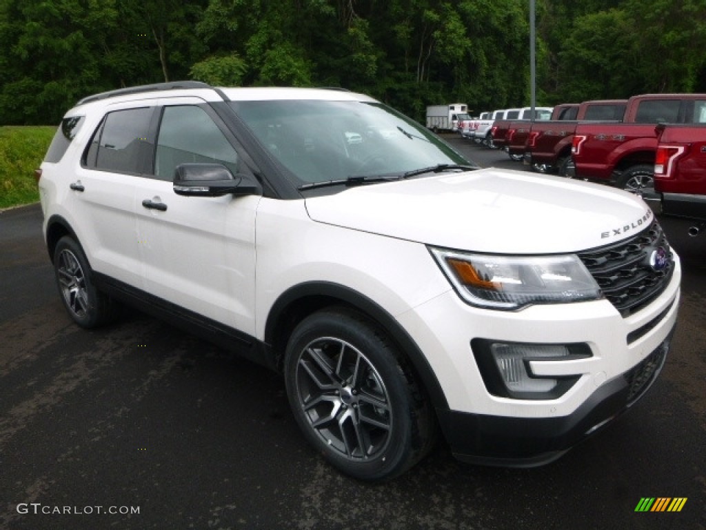 2017 Explorer Sport 4WD - White Platinum / Ebony Black photo #3