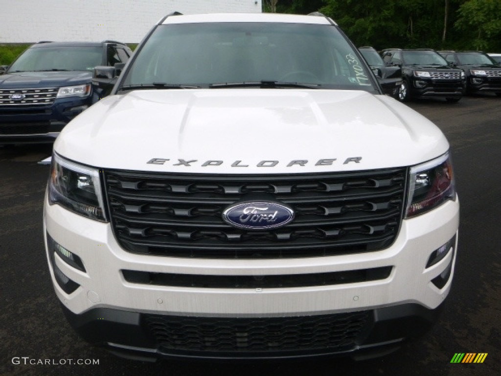 2017 Explorer Sport 4WD - White Platinum / Ebony Black photo #4