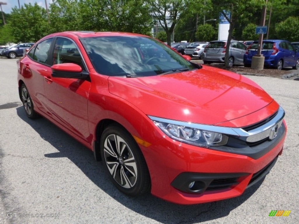 Rallye Red 2017 Honda Civic EX-T Sedan Exterior Photo #121140972