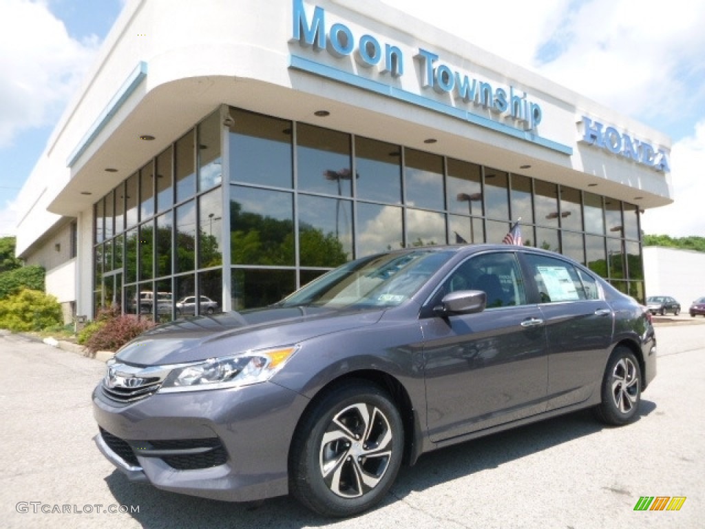 2017 Accord LX Sedan - Modern Steel Metallic / Black photo #1