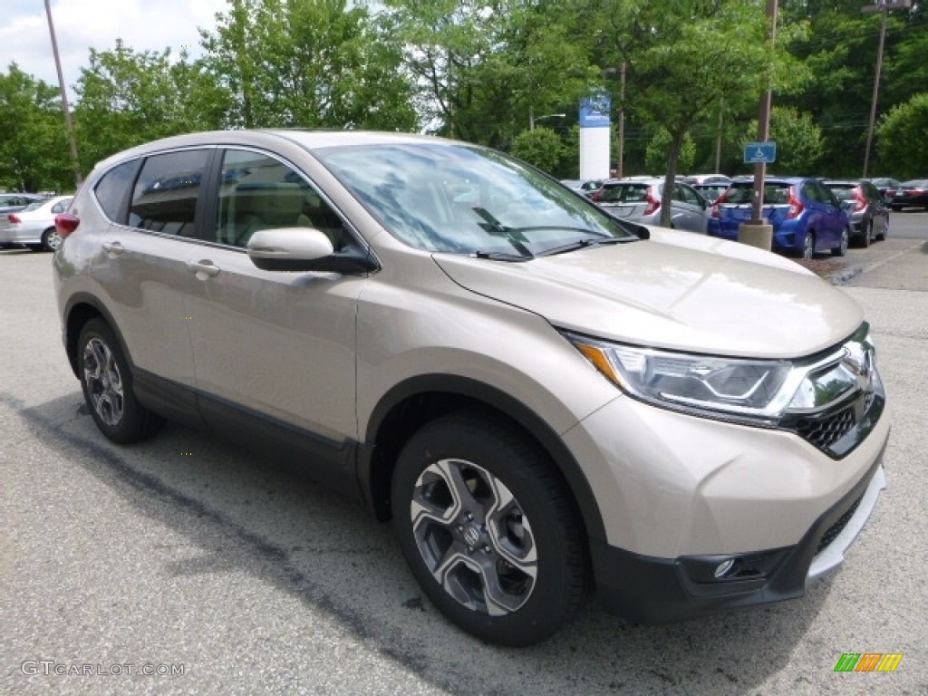 2017 CR-V EX AWD - Sandstorm Metallic / Ivory photo #5