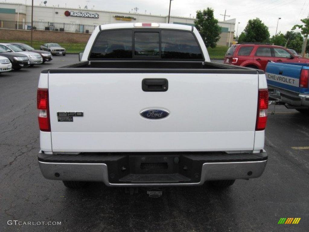 2006 F150 XLT SuperCab 4x4 - Oxford White / Medium/Dark Flint photo #5