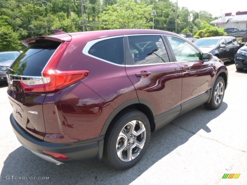 2017 CR-V EX AWD - Basque Red Pearl II / Gray photo #4