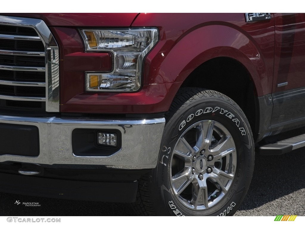 2017 F150 XLT SuperCrew 4x4 - Ruby Red / Earth Gray photo #2