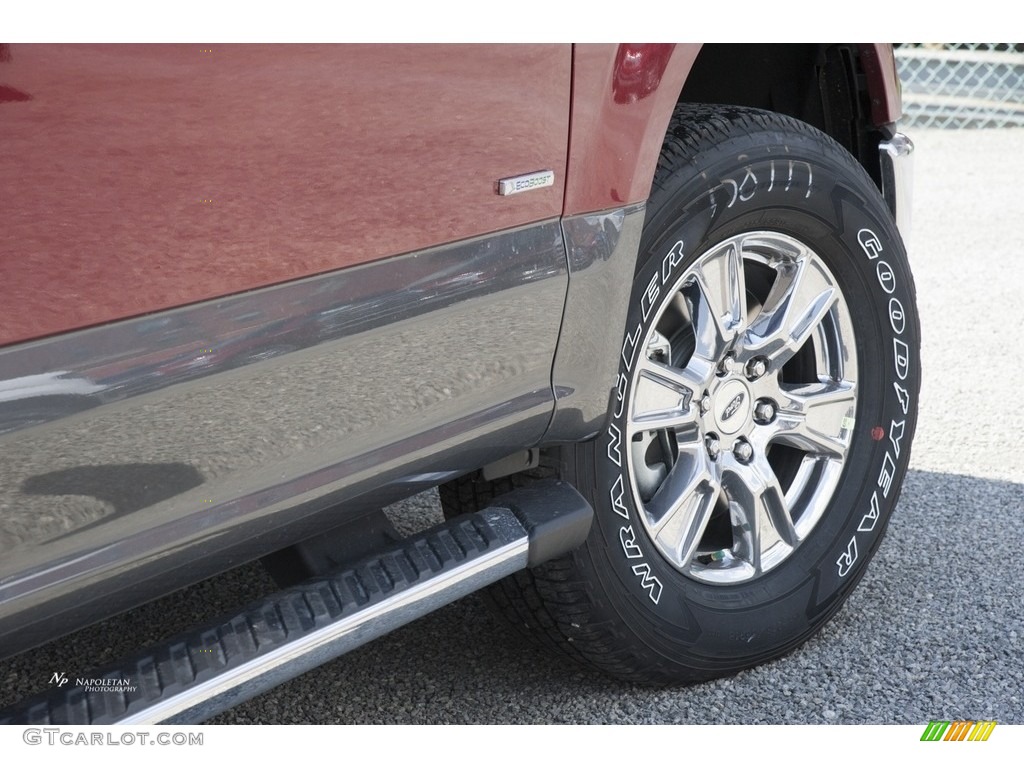 2017 F150 XLT SuperCrew 4x4 - Ruby Red / Earth Gray photo #3