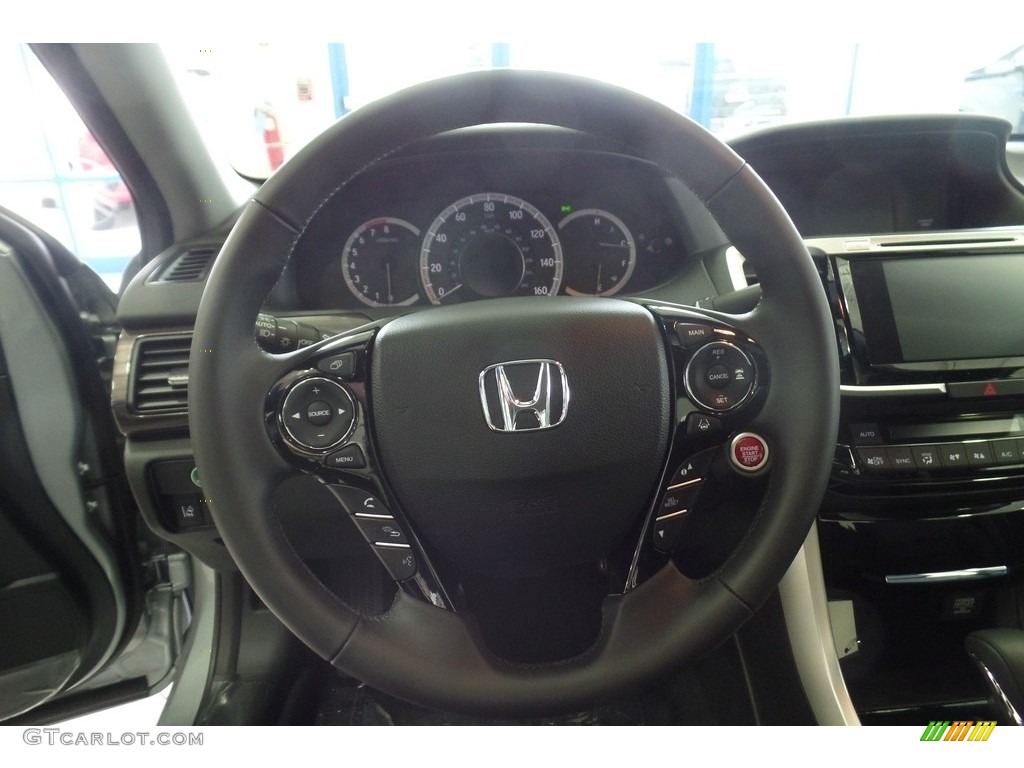 2017 Accord EX-L Sedan - Lunar Silver Metallic / Black photo #10