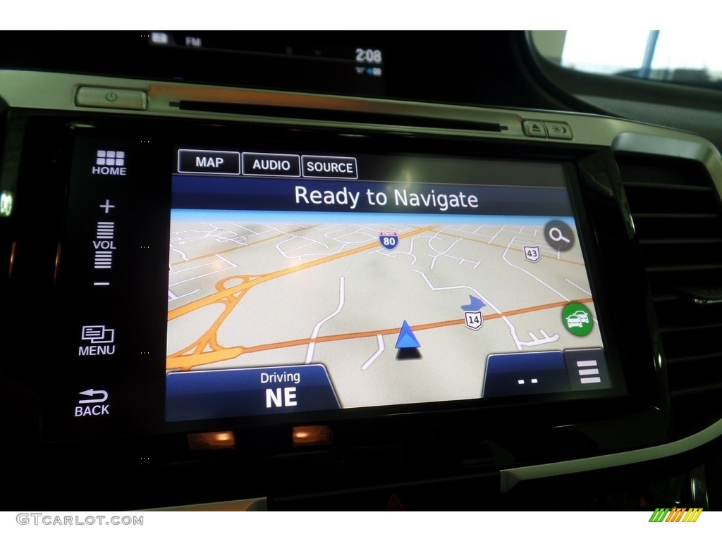 2017 Accord EX-L Sedan - Lunar Silver Metallic / Black photo #14