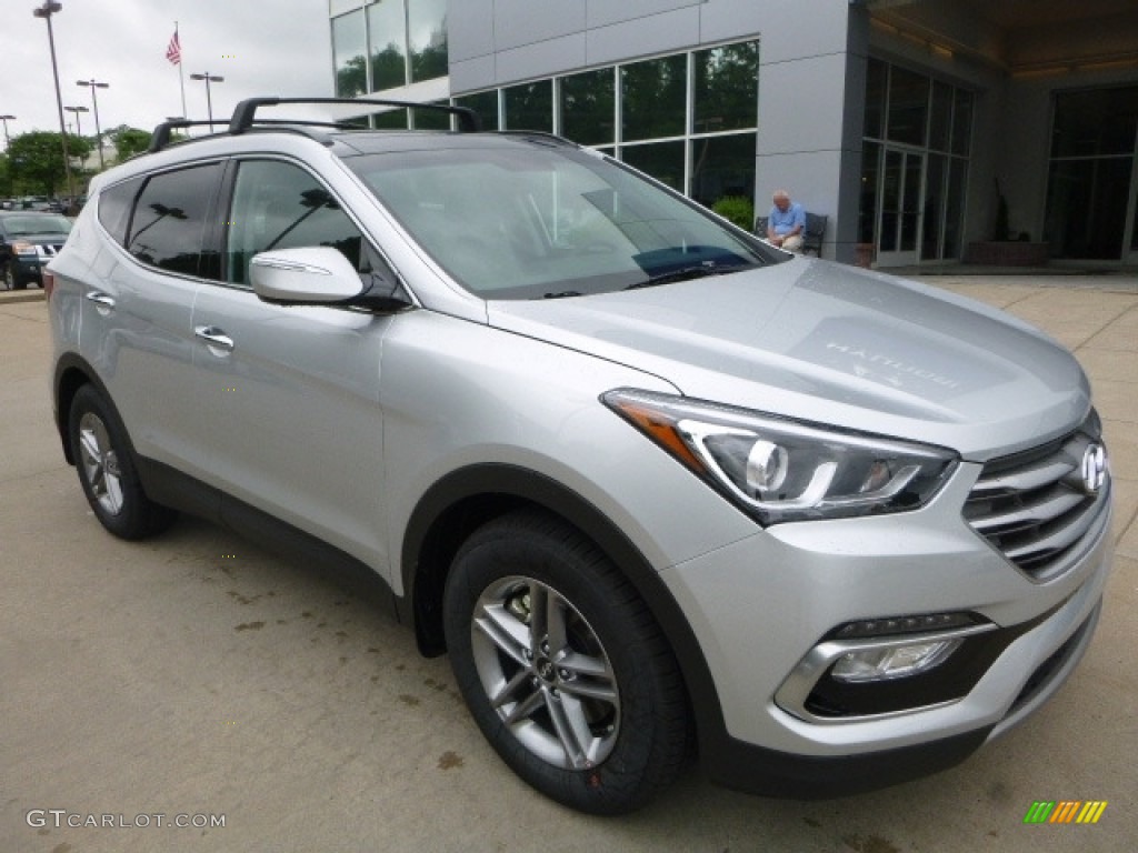 Sparkling Silver 2018 Hyundai Santa Fe Sport AWD Exterior Photo #121145571