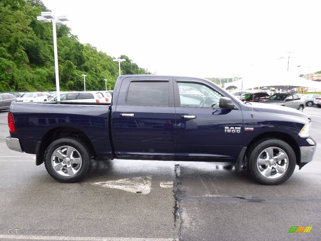 2014 1500 SLT Crew Cab 4x4 - True Blue Pearl Coat / Black/Diesel Gray photo #7