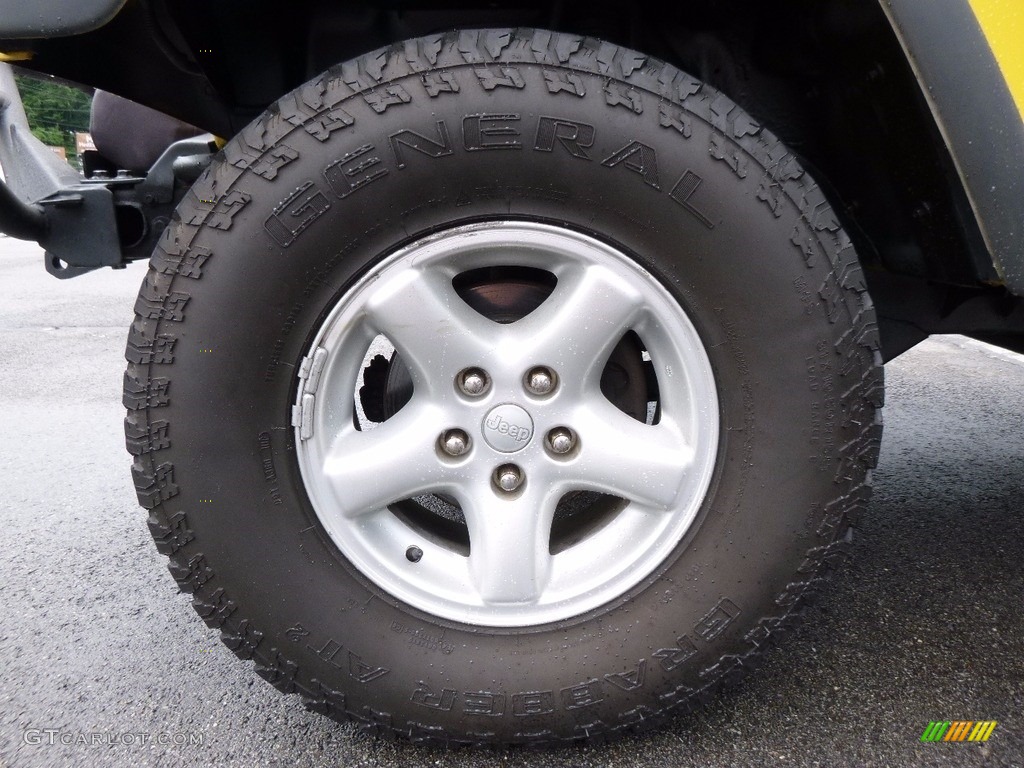 2004 Wrangler X 4x4 - Solar Yellow / Dark Slate Gray photo #12