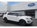 2017 White Platinum Ford Explorer XLT  photo #1