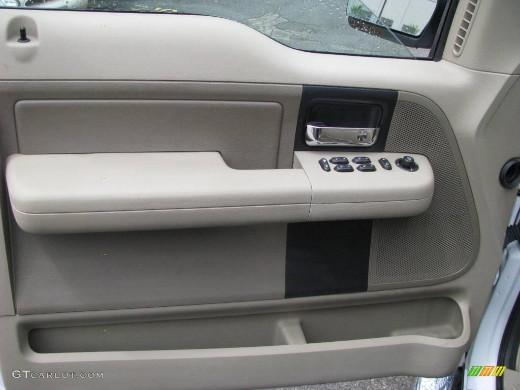 2007 F150 XLT SuperCab 4x4 - Oxford White / Tan photo #11