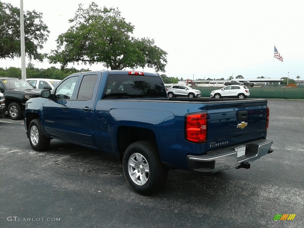 2017 Silverado 1500 LT Double Cab - Deep Ocean Blue Metallic / Dark Ash/Jet Black photo #3