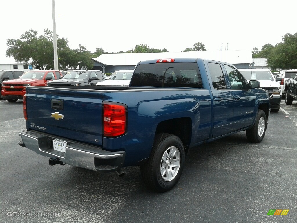 2017 Silverado 1500 LT Double Cab - Deep Ocean Blue Metallic / Dark Ash/Jet Black photo #4