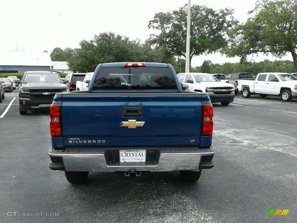 2017 Silverado 1500 LT Double Cab - Deep Ocean Blue Metallic / Dark Ash/Jet Black photo #6