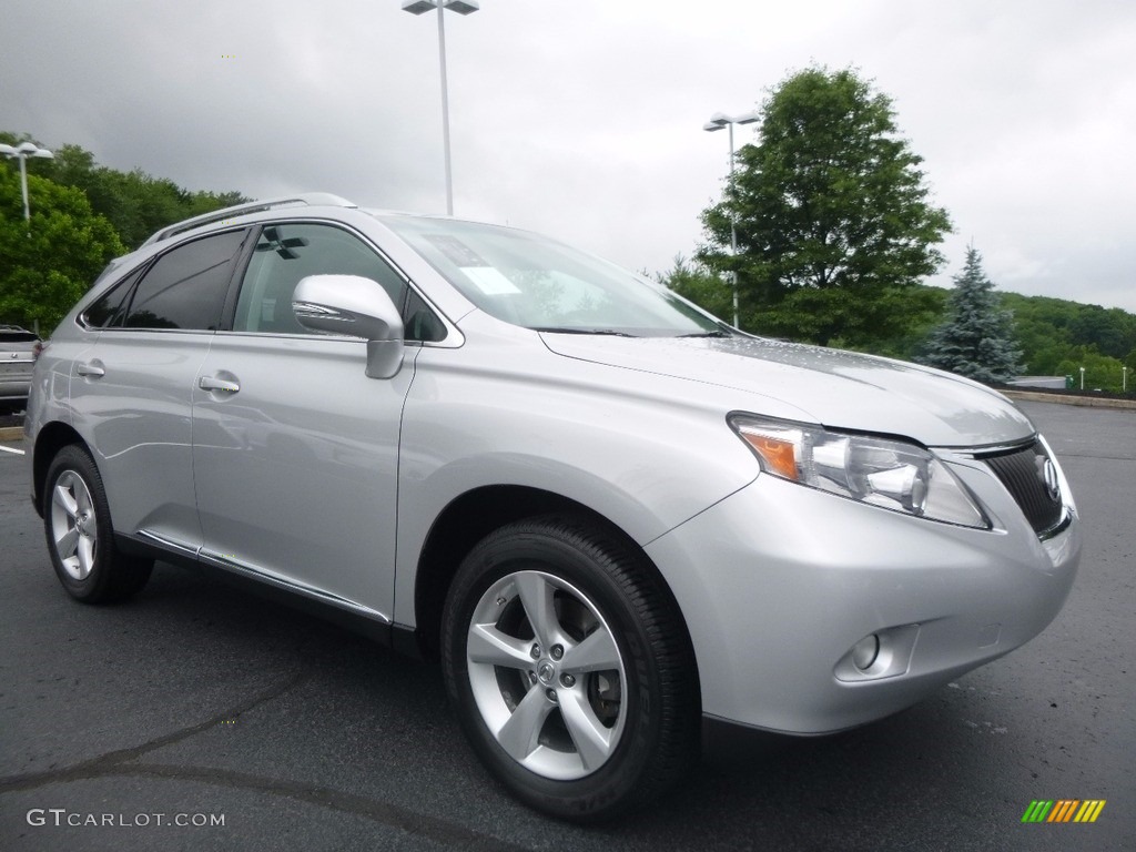2010 RX 350 AWD - Tungsten Silver Pearl / Black/Brown Walnut photo #1