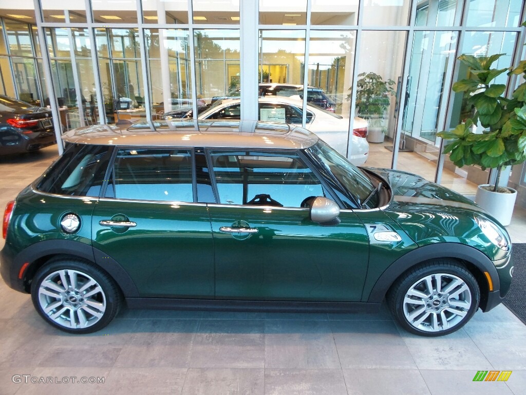 2017 Hardtop Cooper S 4 Door - British Racing Green II Metallic / Diamond Carbon Black photo #1