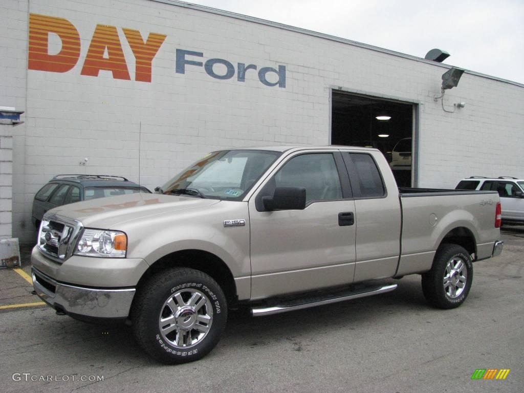 2007 F150 XLT SuperCab 4x4 - Pueblo Gold Metallic / Tan photo #1