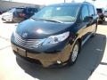 2017 Midnight Black Metallic Toyota Sienna XLE  photo #1