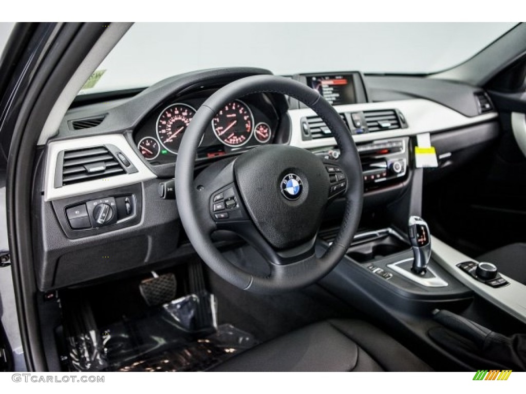 2017 3 Series 320i Sedan - Mineral Grey Metallic / Black photo #6