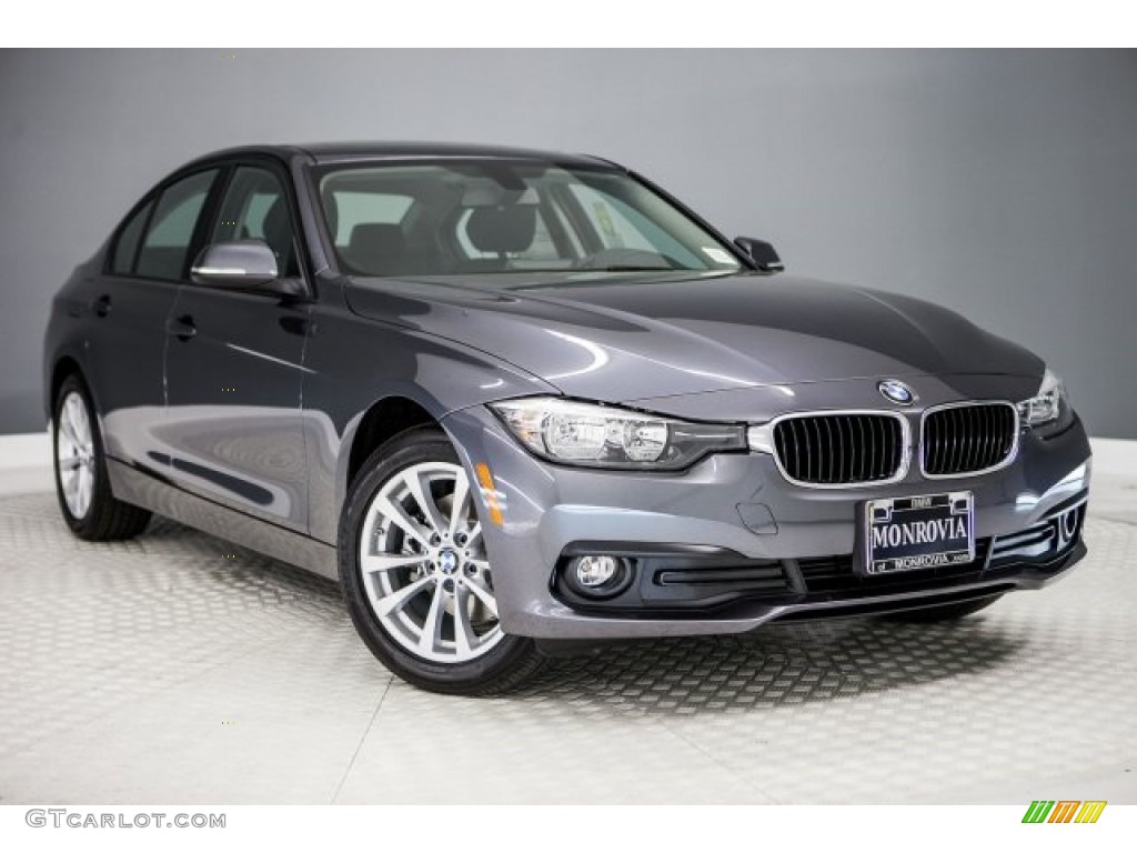 2017 3 Series 320i Sedan - Mineral Grey Metallic / Black photo #12