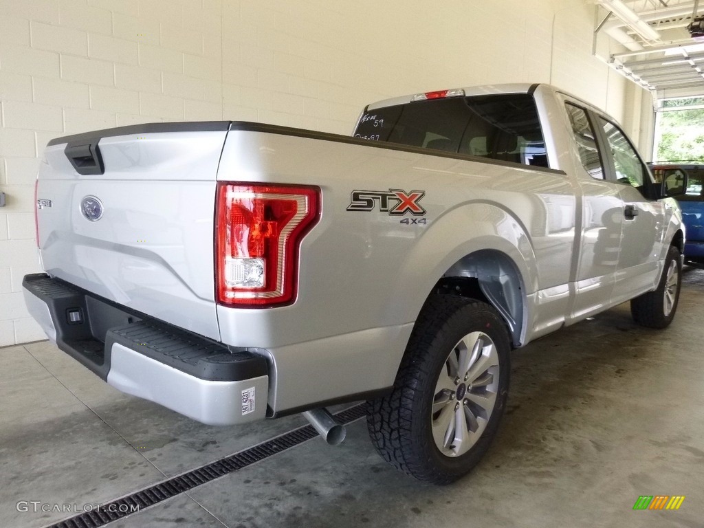 2017 F150 XL SuperCab 4x4 - Ingot Silver / Black photo #2