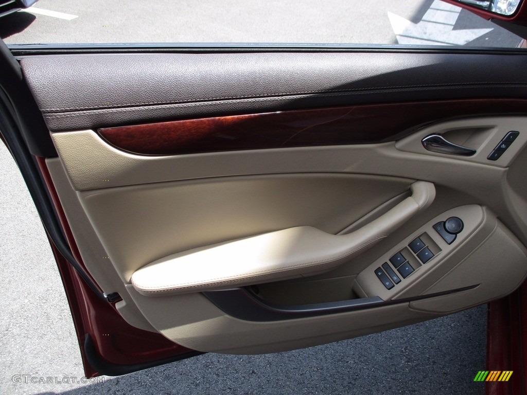 2009 CTS 4 AWD Sedan - Crystal Red / Cashmere/Cocoa photo #10