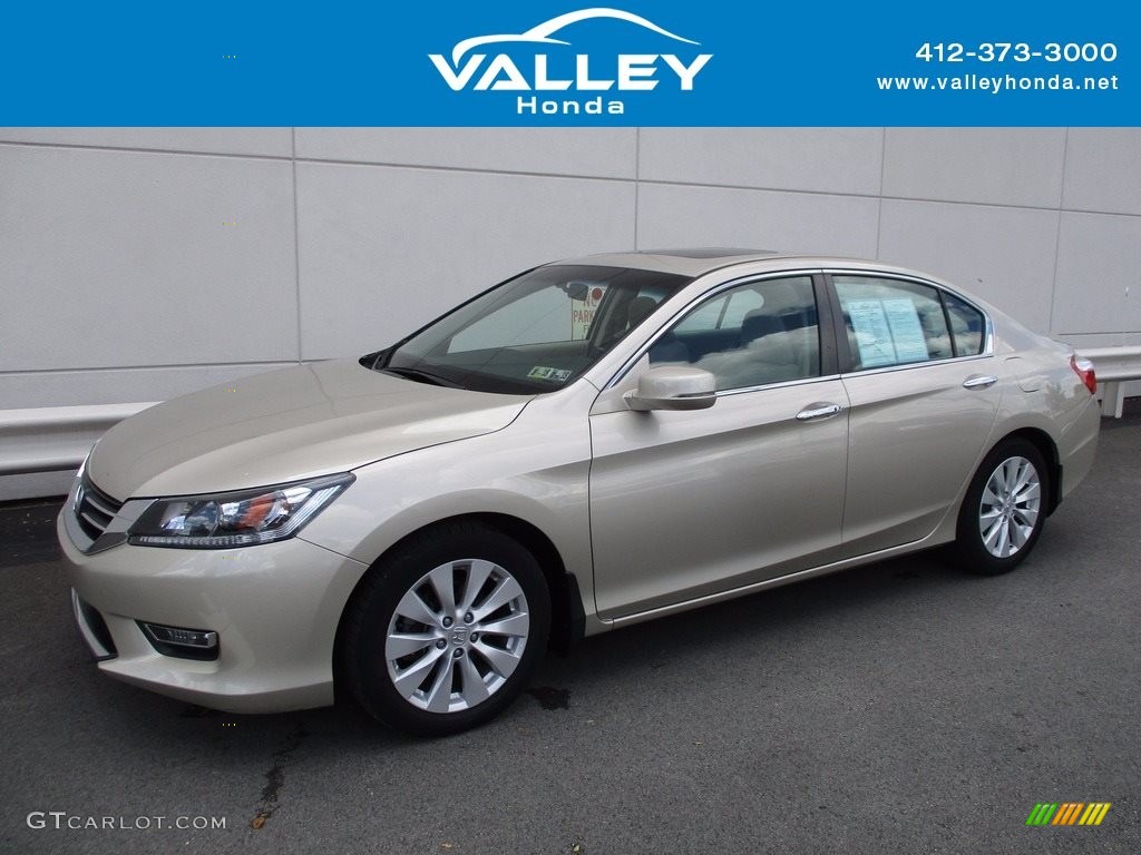 2013 Accord EX Sedan - Champagne Frost Pearl / Ivory photo #1