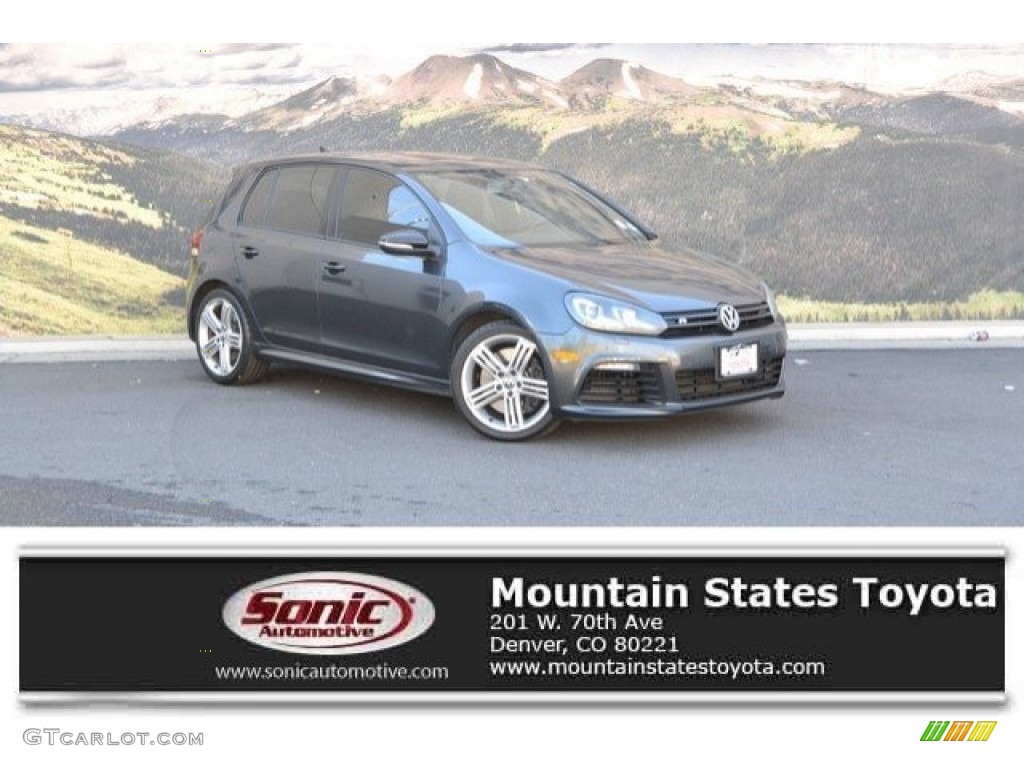 2013 Golf R 4 Door 4Motion - Carbon Steel Gray Metallic / Titan Black photo #1