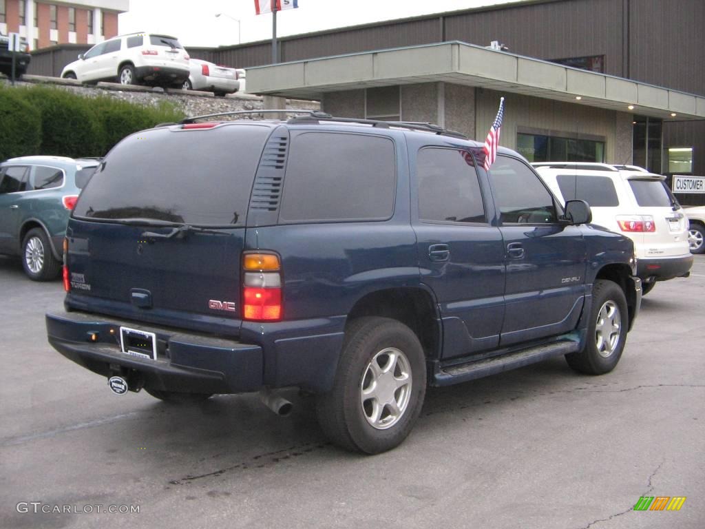 2005 Yukon Denali AWD - Blue Green Crystal / Stone Gray photo #6