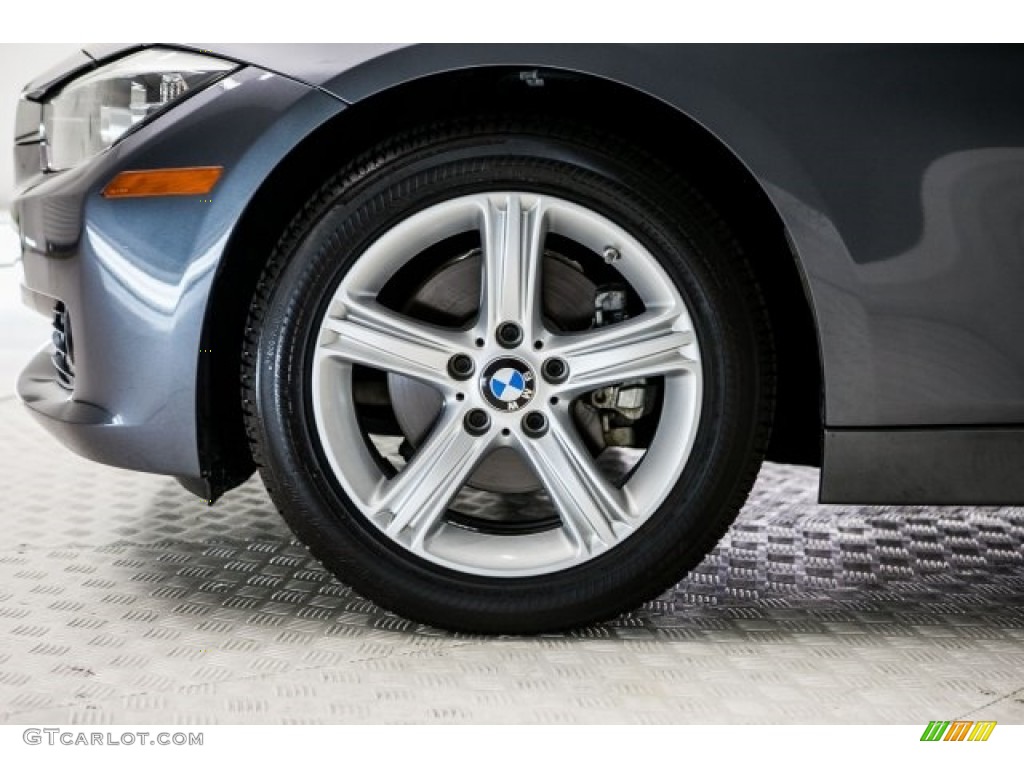 2014 3 Series 320i Sedan - Mineral Grey Metallic / Black photo #8