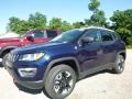 Jazz Blue Pearl 2017 Jeep Compass Trailhawk 4x4 Exterior