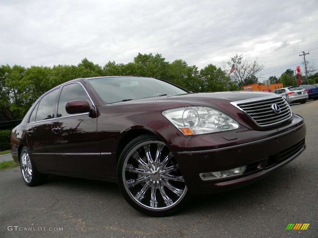 2006 LS 430 - Black Cherry Pearl / Ecru photo #2