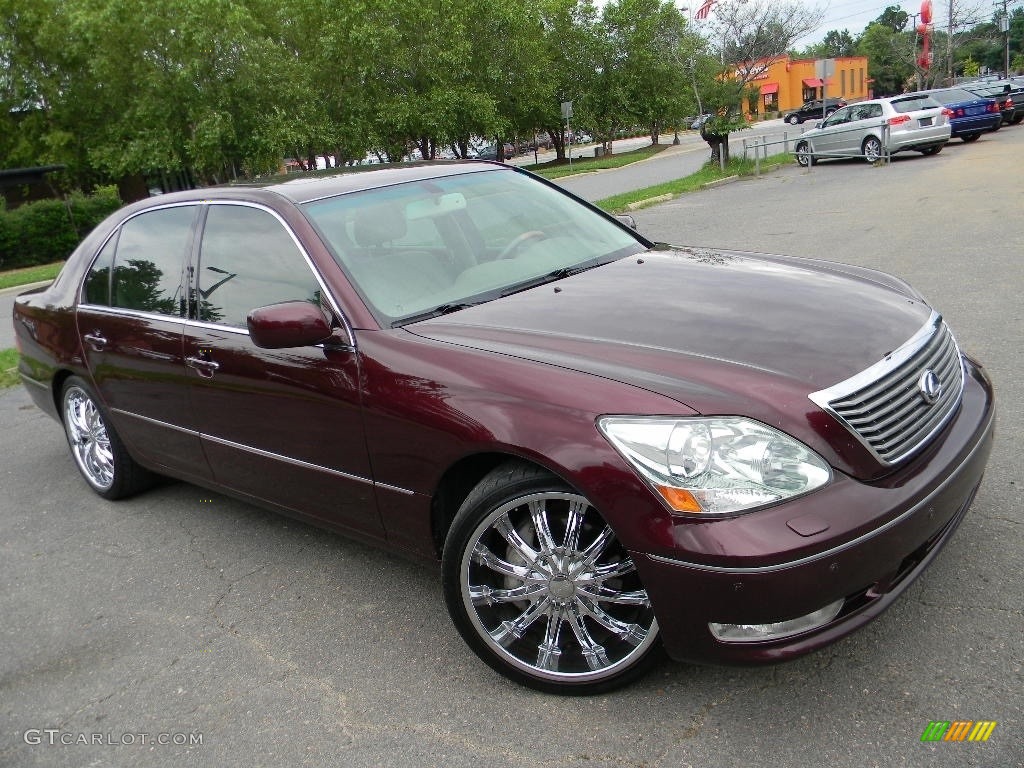 2006 LS 430 - Black Cherry Pearl / Ecru photo #3