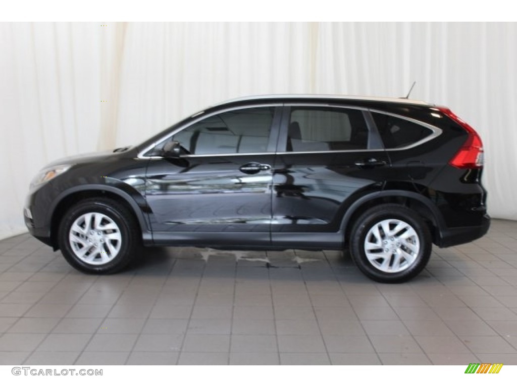 2016 CR-V EX-L - Crystal Black Pearl / Black photo #4