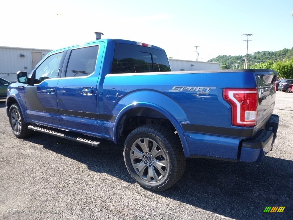 2017 F150 XLT SuperCrew 4x4 - Lightning Blue / Black Special Edition Package photo #4