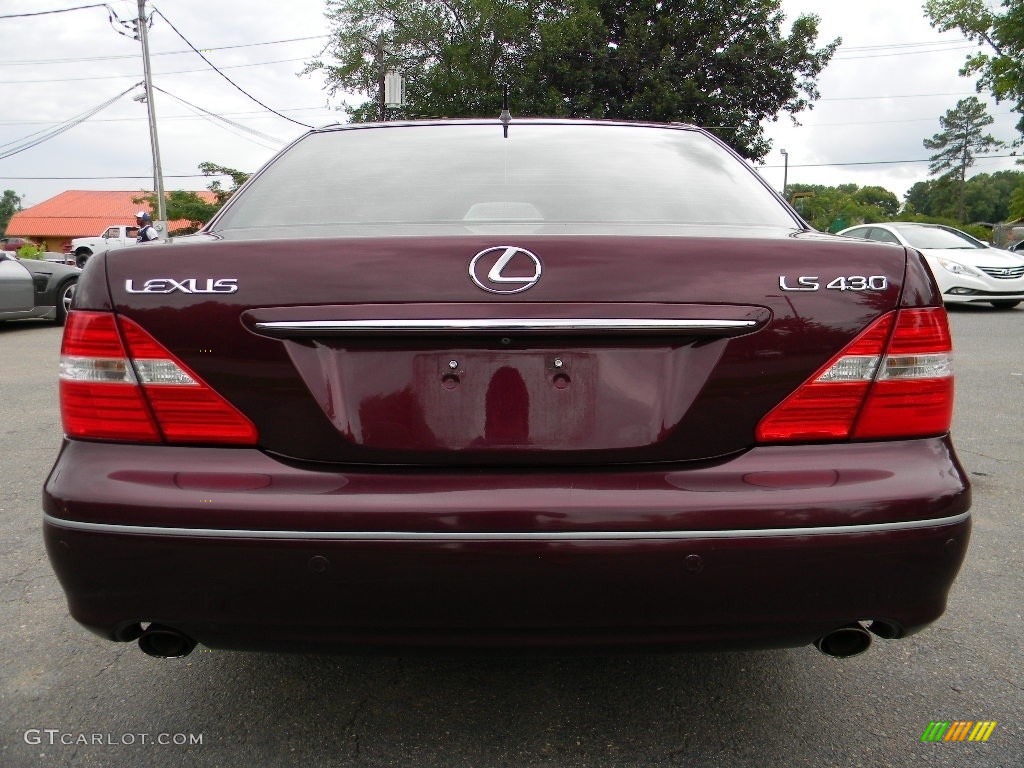 2006 LS 430 - Black Cherry Pearl / Ecru photo #9