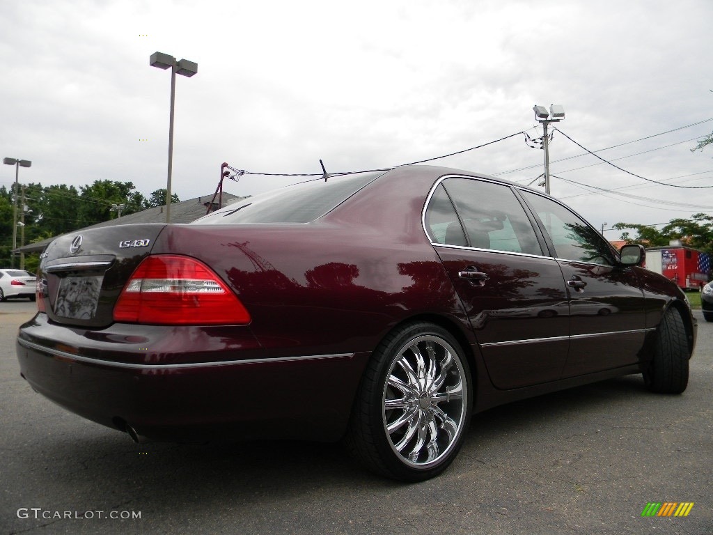 2006 LS 430 - Black Cherry Pearl / Ecru photo #10