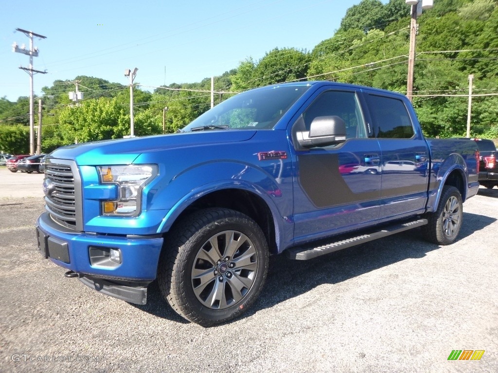 2017 F150 XLT SuperCrew 4x4 - Lightning Blue / Black Special Edition Package photo #6