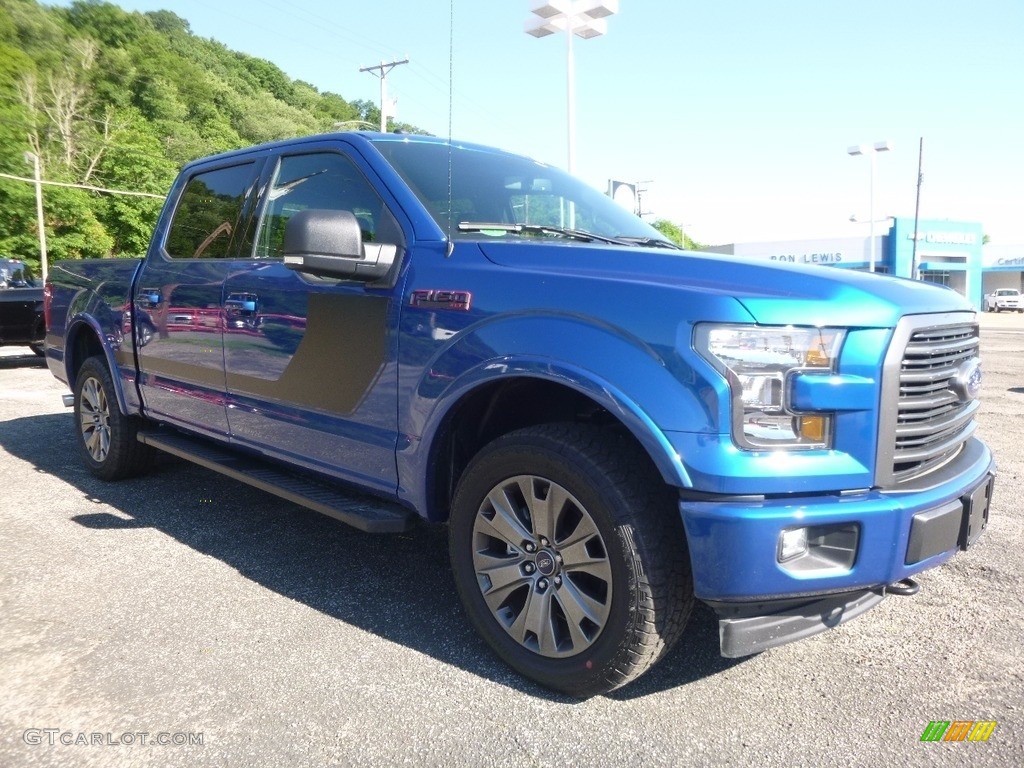 2017 F150 XLT SuperCrew 4x4 - Lightning Blue / Black Special Edition Package photo #8