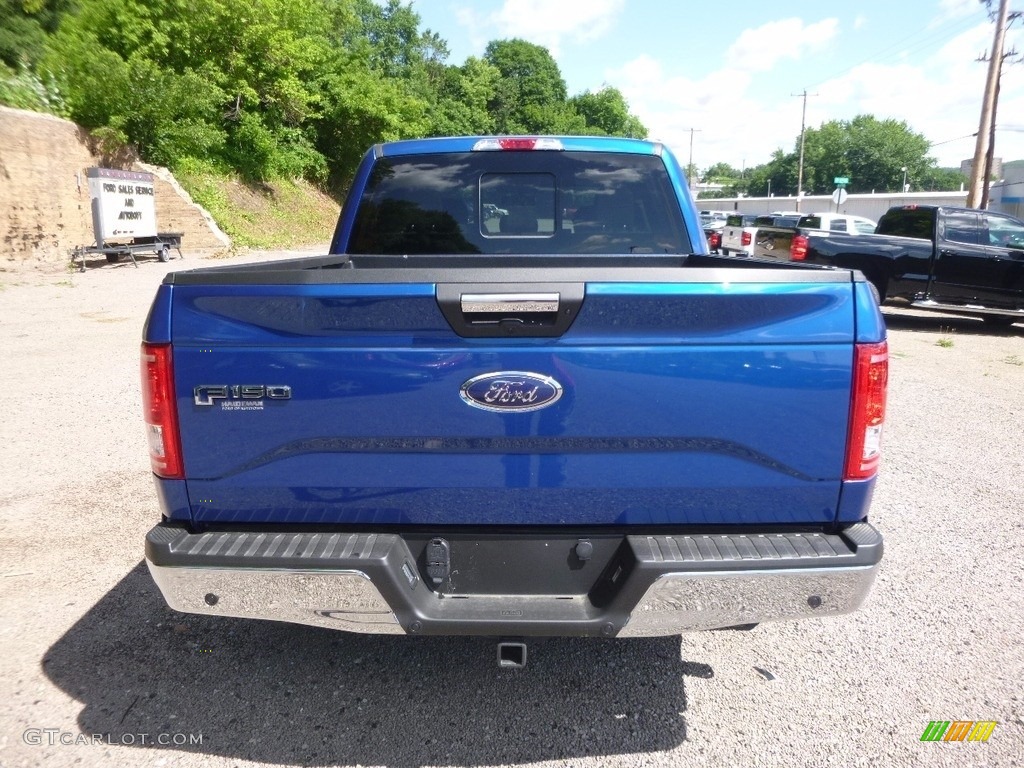2017 F150 XLT SuperCrew 4x4 - Lightning Blue / Black photo #3