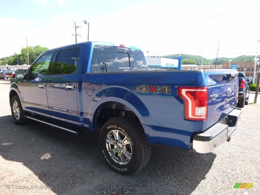 2017 F150 XLT SuperCrew 4x4 - Lightning Blue / Black photo #4