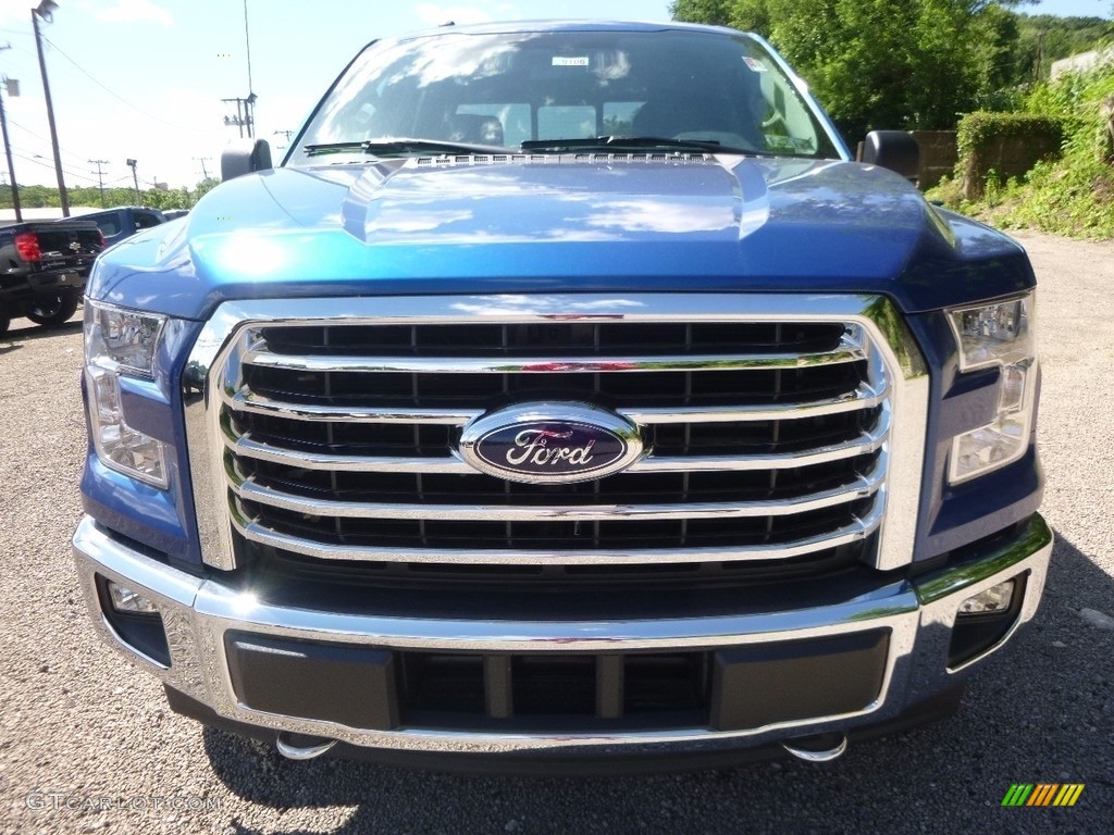 2017 F150 XLT SuperCrew 4x4 - Lightning Blue / Black photo #7