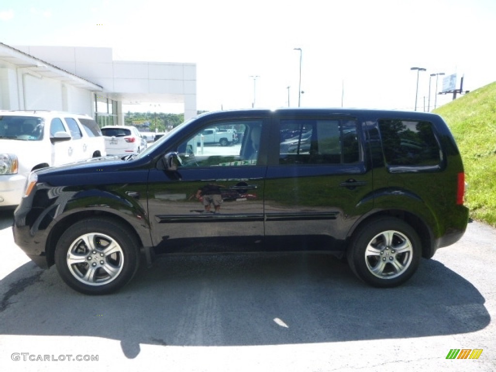 2015 Pilot EX-L 4WD - Crystal Black Pearl / Beige photo #6