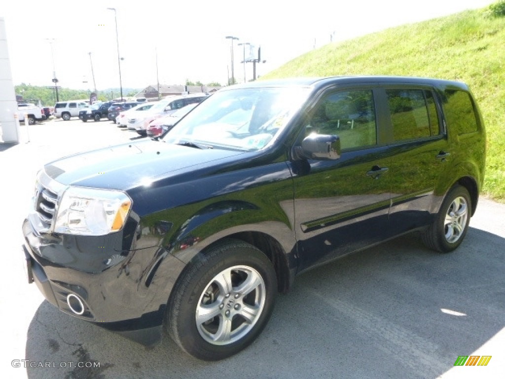 2015 Pilot EX-L 4WD - Crystal Black Pearl / Beige photo #7